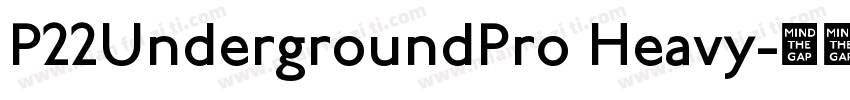 P22UndergroundPro Heavy字体转换